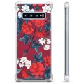 Samsung Galaxy S10+ Hybrid Case - Vintage Flowers