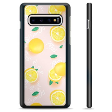 Samsung Galaxy S10+ Protective Cover - Lemon Pattern