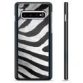 Samsung Galaxy S10+ Protective Cover - Zebra