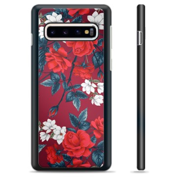 Samsung Galaxy S10 Protective Cover - Vintage Flowers