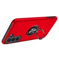 Samsung Galaxy S21 FE 5G Magnet Ring Grip / Kickstand Case - Red