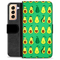 Samsung Galaxy S21+ 5G Premium Wallet Case - Avocado Pattern