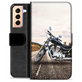 Samsung Galaxy S21+ 5G Premium Wallet Case - Motorbike