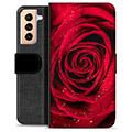 Samsung Galaxy S21+ 5G Premium Wallet Case - Rose