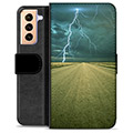 Samsung Galaxy S21+ 5G Premium Wallet Case - Storm