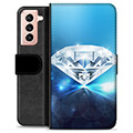 Samsung Galaxy S21 5G Premium Wallet Case - Diamond