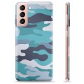 Samsung Galaxy S21 5G TPU Case - Blue Camouflage