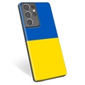 Samsung Galaxy S21 Ultra 5G TPU Case Ukrainian Flag - Yellow and Light Blue