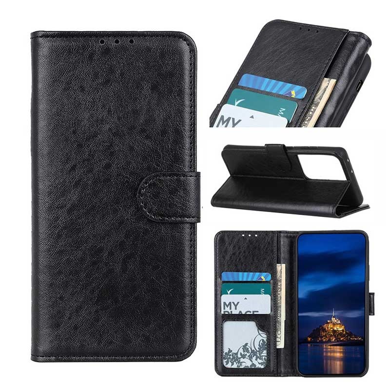 Samsung Galaxy S21 Ultra 5g Wallet Case With Stand Feature Black