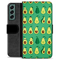 Samsung Galaxy S22+ 5G Premium Wallet Case - Avocado Pattern