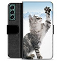 Samsung Galaxy S22+ 5G Premium Wallet Case - Cat