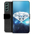 Samsung Galaxy S22+ 5G Premium Wallet Case - Diamond