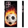 Samsung Galaxy S22 Ultra 5G Protective Cover - Football Flame