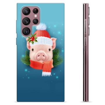 Samsung Galaxy S22 Ultra 5G TPU Case - Winter Piggy