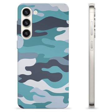 Samsung Galaxy S23+ 5G TPU Case - Blue Camouflage