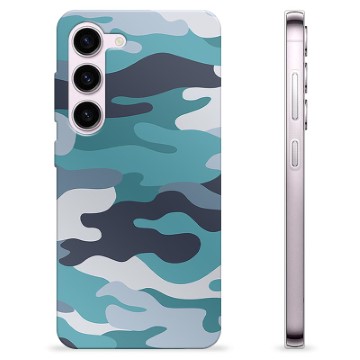 Samsung Galaxy S23 5G TPU Case - Blue Camouflage