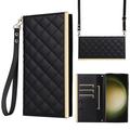 Samsung Galaxy S23 Ultra Luxury Quilted Wallet Case