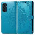 Samsung Galaxy S24 FE Mandala Series Wallet Case - Blue