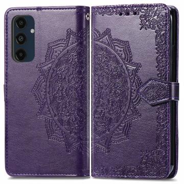 Samsung Galaxy S24 FE Mandala Series Wallet Case - Purple