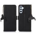 Samsung Galaxy S24 FE Wallet Leather Case with RFID - Black