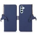 Samsung Galaxy S24 FE Wallet Leather Case with RFID - Blue