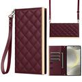 Samsung Galaxy S24 Luxury Quilted Wallet Case