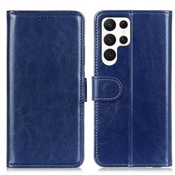 Samsung Galaxy S24 Ultra Wallet Case with Magnetic Closure - Blue