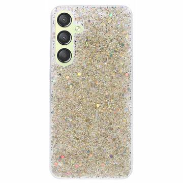 Samsung Galaxy S24+ Glitter Flakes TPU Case - Gold