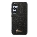 Samsung Galaxy S24+ Guess Glitter Flakes Metal Logo Hybrid Case