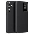 Samsung Galaxy S24+ Smart Clear View Flip Case with Card Slot - Black