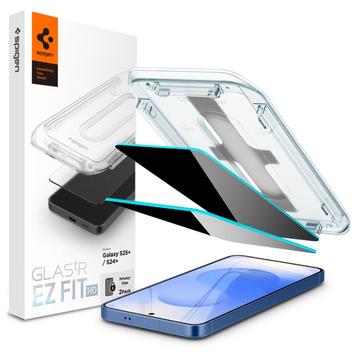 Samsung Galaxy S24+/S25+ Spigen Glas.tR Ez Fit Privacy Screen Protector - 2 Pcs.