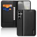 Samsung Galaxy S25 Dux Ducis Hivo Wallet Leather Case - Black