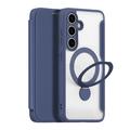 Samsung Galaxy S25 Dux Ducis Skin X Pro Magnetic Flip Case - Blue