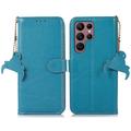 Samsung Galaxy S25 Ultra Wallet Leather Case with RFID - Blue