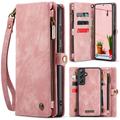 Samsung Galaxy S25+ Caseme 008 2-in-1 Multifunctional Wallet Case - Pink