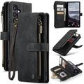 Samsung Galaxy S25+ Caseme C30 Multifunctional Wallet Case - Black