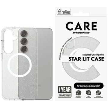 Samsung Galaxy S25+ PanzerGlass Care Star Lit Case - MagSafe Compatible - Transparent white