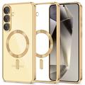 Samsung Galaxy S25+ Tech-Protect MagFlex Case - MagSafe Compatible - Clear / Gold