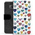 Samsung Galaxy S8+ Premium Wallet Case - Hearts