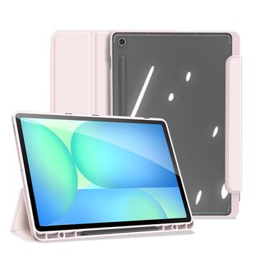 Samsung Galaxy Tab S10 FE+ Dux Ducis Toby Tri-Fold Smart Folio Case - Light Pink