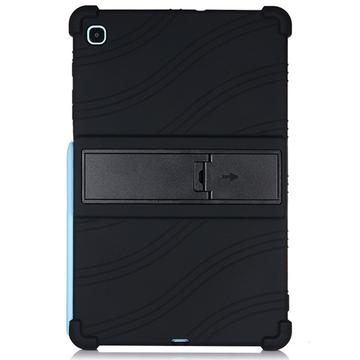 Samsung Galaxy Tab S6 Lite 2020/2022/2024 Silicone Case with Kickstand - Black