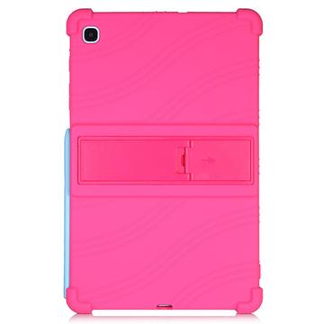 Samsung Galaxy Tab S6 Lite 2020/2022/2024 Silicone Case with Kickstand - Hot Pink