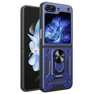 Samsung Galaxy Z Flip6 Hybrid Case with Ring Holder - Blue