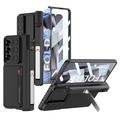 Samsung Galaxy Z Fold6 GKK Magnetic Hybrid Case w. Card Holder, Camera Slider - Black