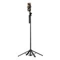 Selfie Stick / Telescopic Tripod with Phone Holder - 1.75m - Black