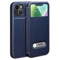 Dual View iPhone 14 Flip Leather Case