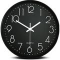 Silent Wall Clock with Numbers - 30cm