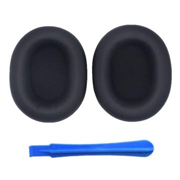 Silicone Replacement Earpads for Sony WH-1000XM5 Headphones with Crowbar - Black