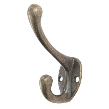 Small Antique Hat Hooks in Metal - 5 Pcs.