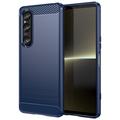 Sony Xperia 1 VI Brushed TPU Case - Carbon Fiber